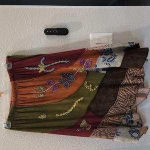 KPC Embroidery Patch Work Skirt Size Small/Medium